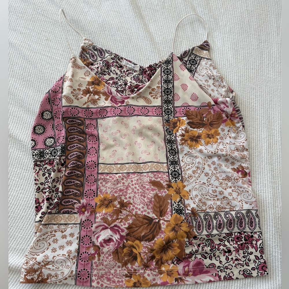 Maurices Multicolor Patchwork Camisole